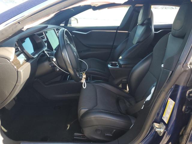 5YJSA1E11HF218751 - 2017 TESLA MODEL S Mavi foto 7
