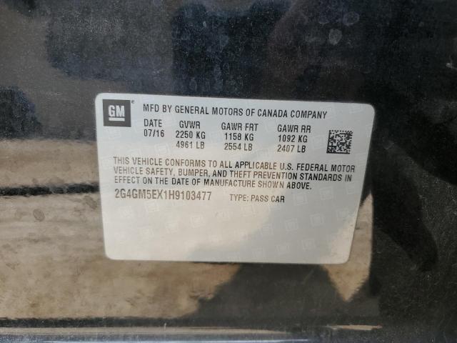 2G4GM5EX1H9103477 - 2017 BUICK REGAL 黑色 照片 13