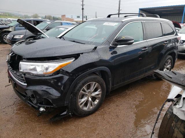 5TDJKRFH6FS189162 - 2015 TOYOTA HIGHLANDER XLE Qara foto 1