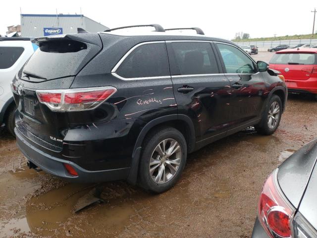 5TDJKRFH6FS189162 - 2015 TOYOTA HIGHLANDER XLE Qara foto 3