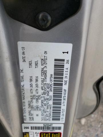 5TFSZ5AN9JX144693 - 2018 TOYOTA TACOMA ACCESS CAB ვერცხლისფერი ფოტო 12