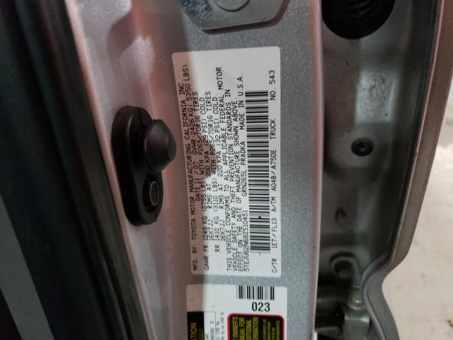 5TEJU62N68Z510451 - 2008 TOYOTA TACOMA DOUBLE CAB PRERUNNER SILVER photo 12