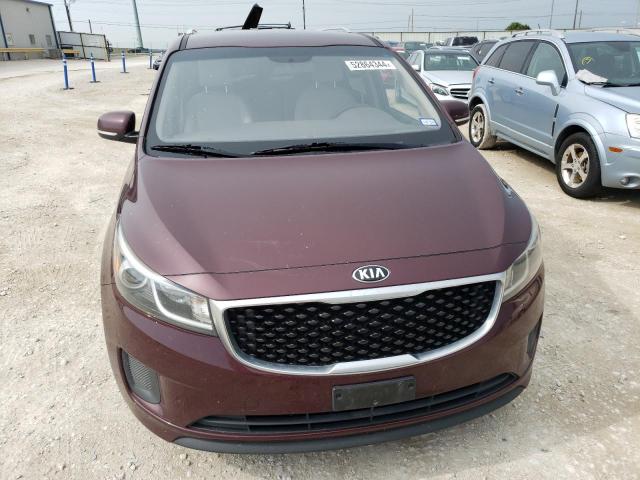 KNDMB5C19G6187212 - 2016 KIA SEDONA LX BURGUNDY photo 5