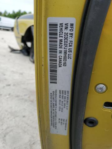 2C3CDZFJ1MH603163 - 2021 DODGE CHALLENGER R/T SCAT PACK GREEN photo 12