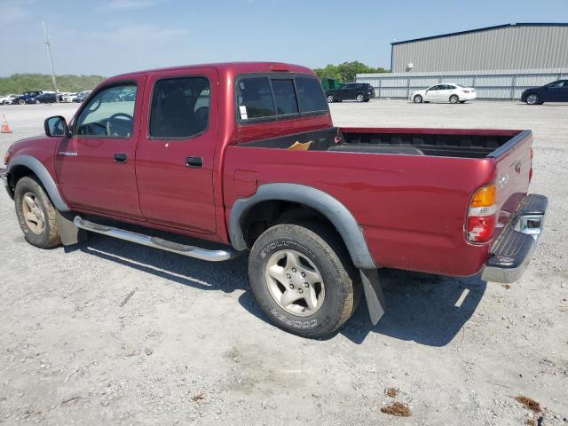 5TEGM92N13Z224897 - 2003 TOYOTA TACOMA DOUBLE CAB PRERUNNER RED photo 2