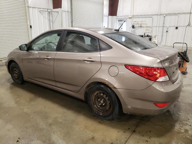 KMHCT4AE7CU254142 - 2012 HYUNDAI ACCENT GLS TAN photo 2