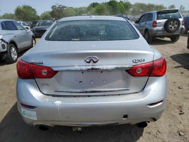 JN1BV7ARXFM397480 - 2015 INFINITI Q50 BASE SILVER photo 6