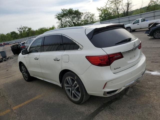 5J8YD7H70KL001198 - 2019 ACURA MDX SPORT HYBRID ADVANCE WHITE photo 2