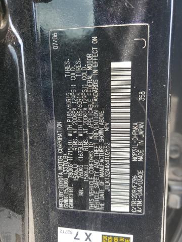 JTLKT324464102652 - 2006 TOYOTA SCION XB BLACK photo 12