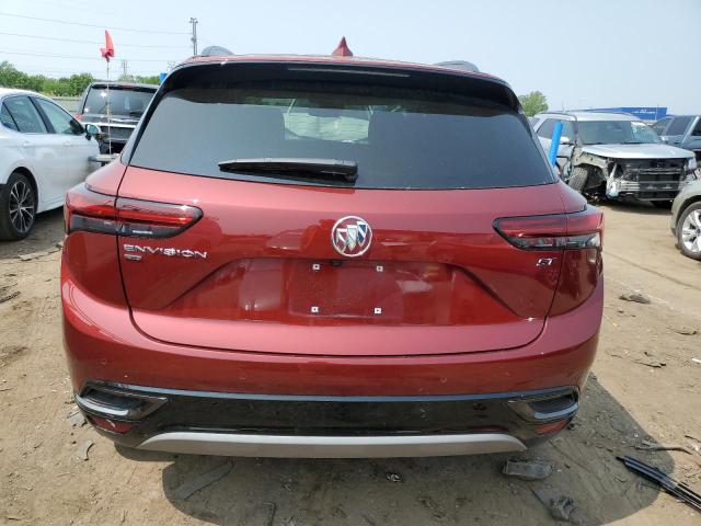 LRBFZMR44MD087184 - 2021 BUICK ENVISION PREFERRED RED photo 6