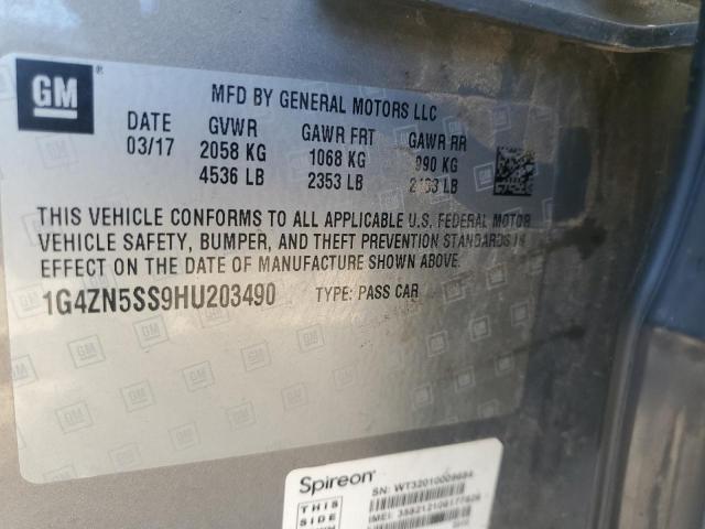 1G4ZN5SS9HU203490 - 2017 BUICK LACROSSE PREFERRED GOLD photo 12