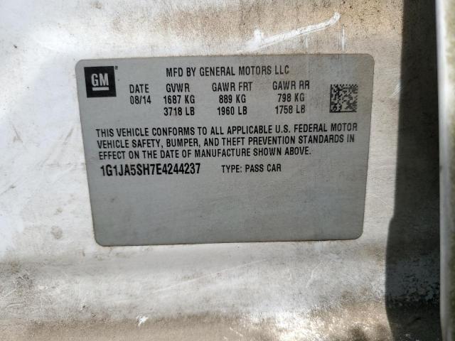 1G1JA5SH7E4244237 - 2014 CHEVROLET SONIC LS Ağ foto 12