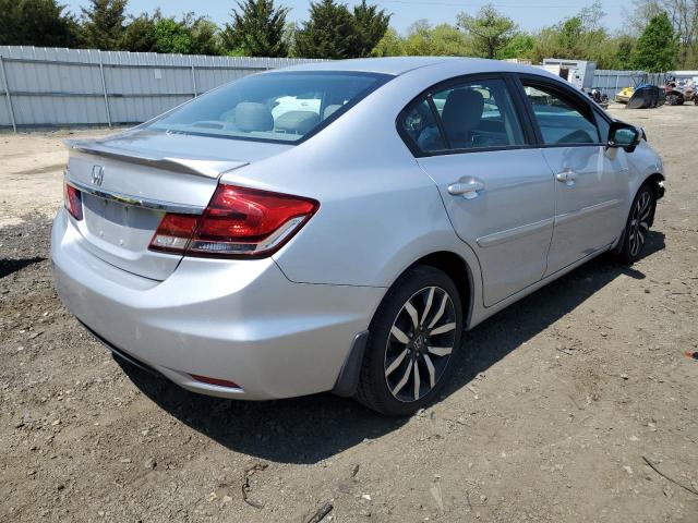 2HGFB2F99FH503134 - 2015 HONDA CIVIC EXL ვერცხლისფერი ფოტო 3