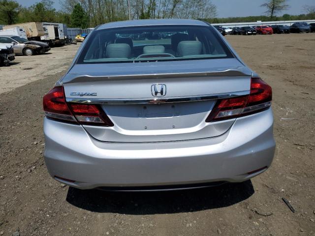 2HGFB2F99FH503134 - 2015 HONDA CIVIC EXL ვერცხლისფერი ფოტო 6