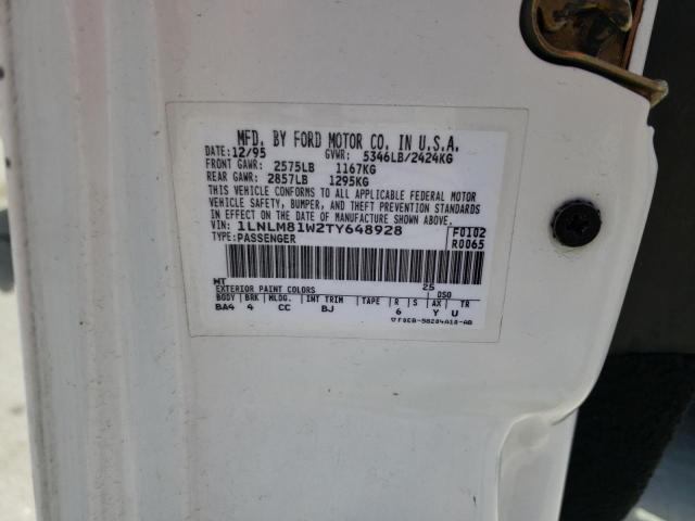 1LNLM81W2TY648928 - 1996 LINCOLN TOWN CAR EXECUTIVE WHITE photo 13