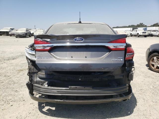 3FA6P0LU5JR208435 - 2018 FORD FUSION SE HYBRID GRAY photo 6