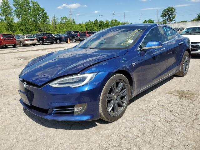 5YJSA1E2XMF418787 - 2021 TESLA MODEL S Mavi foto 1