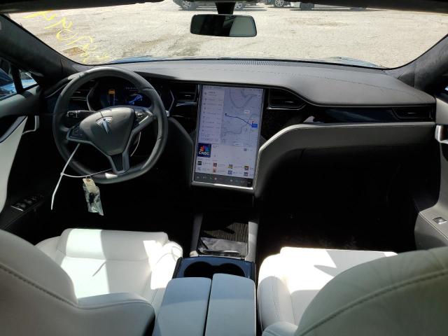 5YJSA1E2XMF418787 - 2021 TESLA MODEL S Mavi foto 8