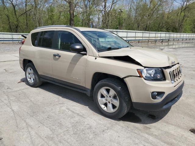 1C4NJCBA9HD137663 - 2017 JEEP COMPASS SPORT TAN photo 4