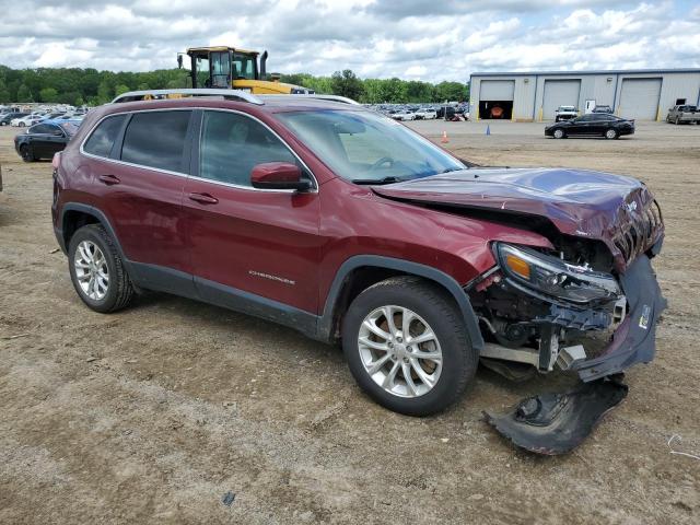 1C4PJLCB2KD406352 - 2019 JEEP CHEROKEE LATITUDE MAROON photo 4