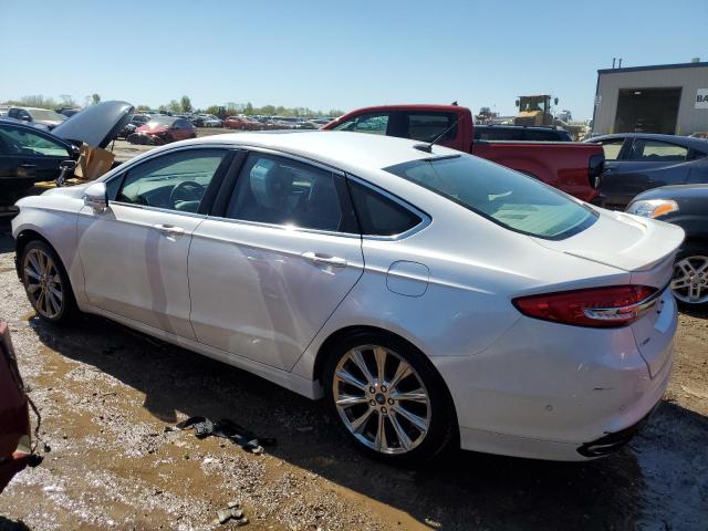 3FA6P0K94HR138627 - 2017 FORD FUSION TITANIUM WHITE photo 2