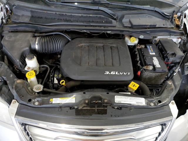 2C4RC1CG5CR363174 - 2012 CHRYSLER TOWN & COU TOURING L SILVER photo 12