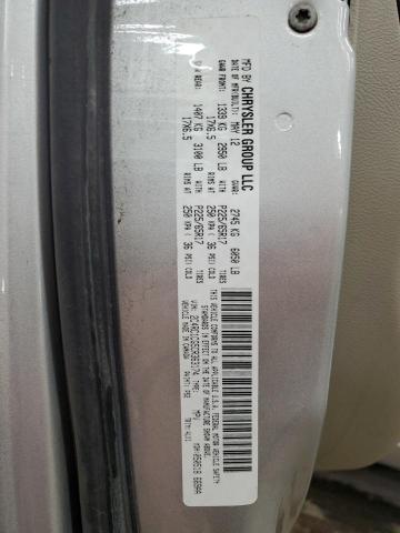 2C4RC1CG5CR363174 - 2012 CHRYSLER TOWN & COU TOURING L SILVER photo 13