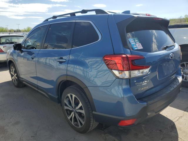 JF2SKASCXKH479081 - 2019 SUBARU FORESTER LIMITED BLUE photo 2