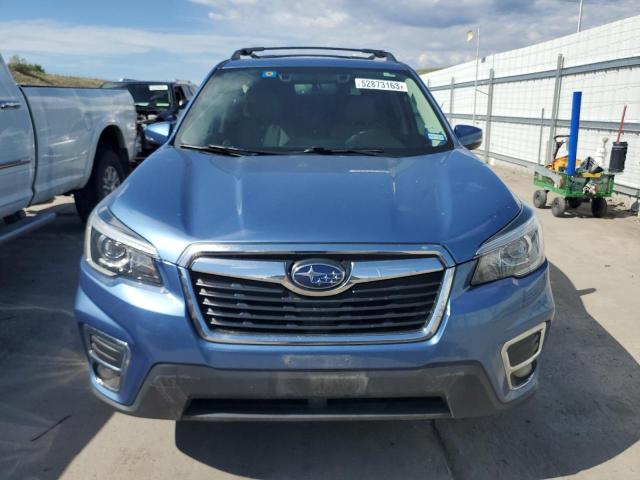 JF2SKASCXKH479081 - 2019 SUBARU FORESTER LIMITED BLUE photo 5