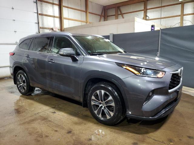 5TDGZRBH5MS548977 - 2021 TOYOTA HIGHLANDER XLE GRAY photo 4