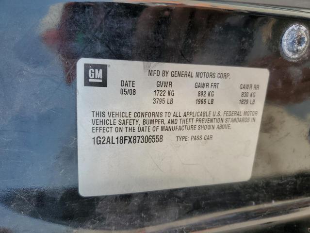 1G2AL18FX87306558 - 2008 PONTIAC G5 Noir photo 12