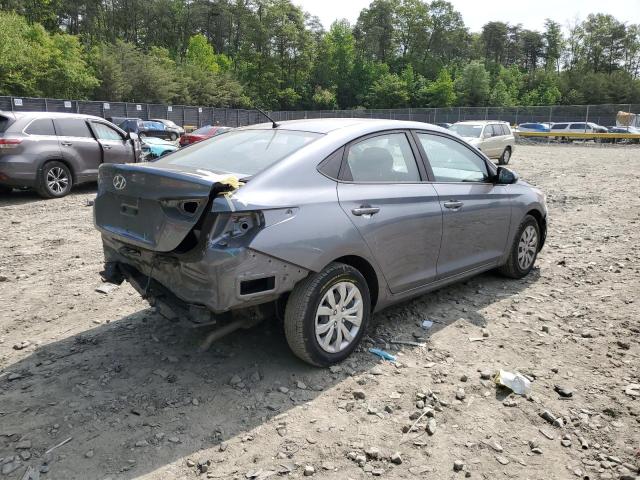 3KPC24A3XJE007540 - 2018 HYUNDAI ACCENT SE GRAY photo 3