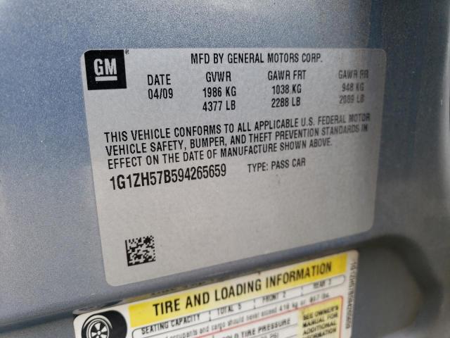 1G1ZH57B594265659 - 2009 CHEVROLET MALIBU 1LT 蓝色 照片 13