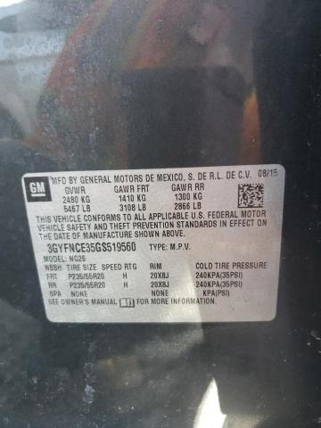 3GYFNCE35GS519560 - 2016 CADILLAC SRX PERFORMANCE COLLECTION Сұр фото 14