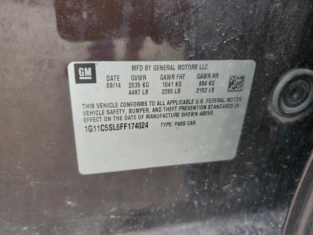 1G11C5SL6FF174024 - 2015 CHEVROLET MALIBU 1LT BURGUNDY photo 12