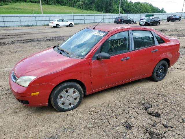 1FAFP34N27W296794 - 2007 FORD FOCUS ZX4 RED photo 1