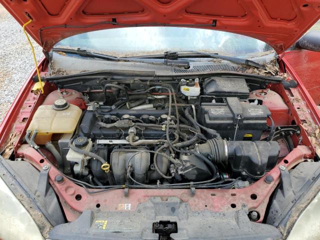 1FAFP34N27W296794 - 2007 FORD FOCUS ZX4 RED photo 11