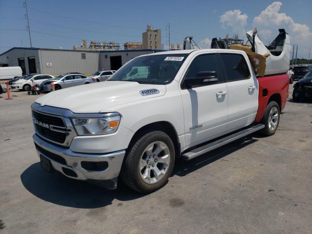 1C6RREFTXMN631768 - 2021 RAM 1500 BIG HORN/LONE STAR WHITE photo 1