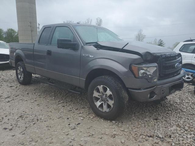 1FTFX1EF5EFA83955 - 2014 FORD F150 SUPER CAB GRAY photo 4