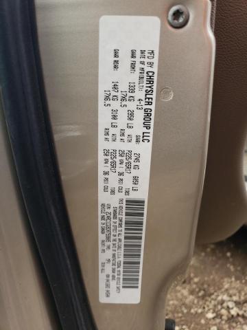 2C4RC1CG9DR759805 - 2013 CHRYSLER TOWN & COU TOURING L TAN photo 14