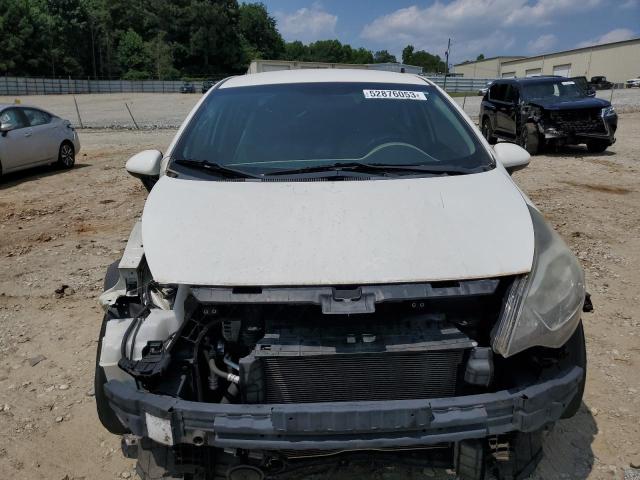 KNADM4A32E6392731 - 2014 KIA RIO LX WHITE photo 5