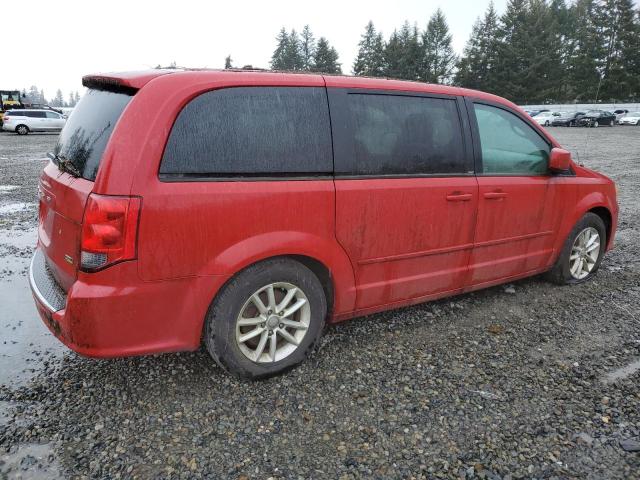 2C4RDGCG6DR771636 - 2013 DODGE GRAND CARA SXT RED photo 3