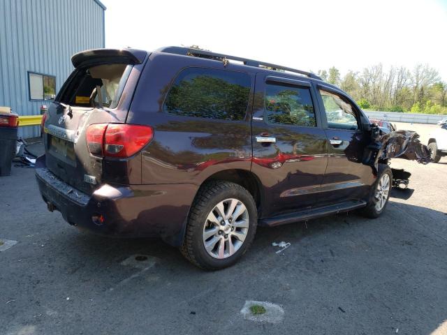 5TDJY5G17DS074902 - 2013 TOYOTA SEQUOIA LIMITED BURGUNDY photo 3