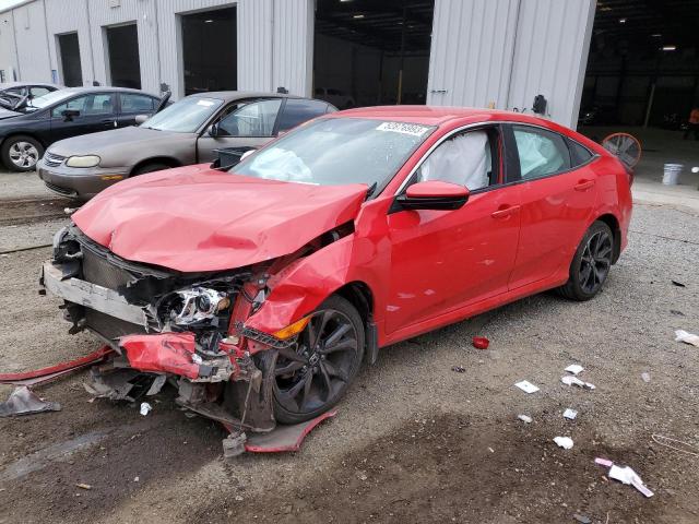 2HGFC2F81KH517091 - 2019 HONDA CIVIC SPORT 红色 照片 1