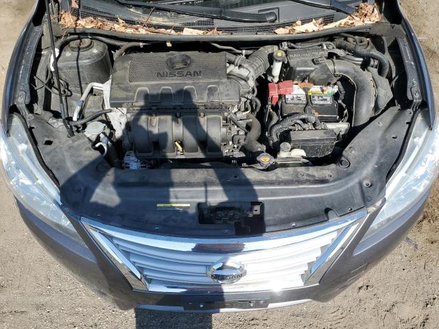 3N1AB7APXFL673377 - 2015 NISSAN SENTRA S SILVER photo 11