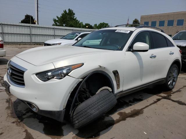 JN8CS1MW7DM172458 - 2013 INFINITI FX37 WHITE photo 1