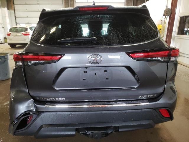5TDGZRBH4NS256819 - 2022 TOYOTA HIGHLANDER XLE Boz foto 6