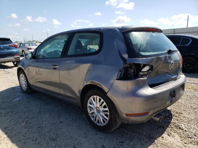 WVWBB7AJ7AW394341 - 2010 VOLKSWAGEN GOLF GRAY photo 2