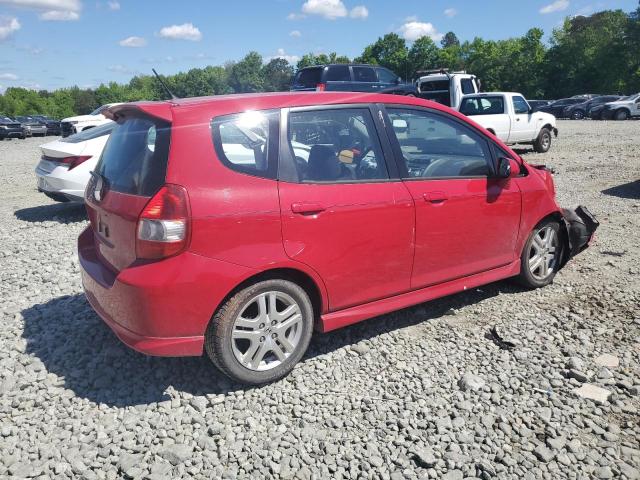JHMGD38667S026466 - 2007 HONDA FIT S 红色 照片 3