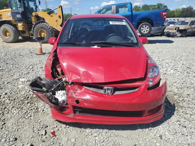 JHMGD38667S026466 - 2007 HONDA FIT S 红色 照片 5
